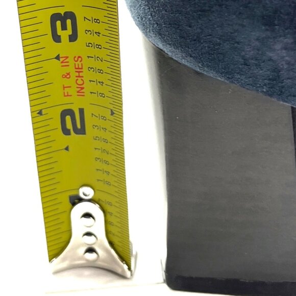 Vintage Chadwick's Blue Suede Leather Upper Ankle Booties Size 8.5 M - Picture 14 of 16